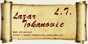 Lazar Tokanović vizit kartica